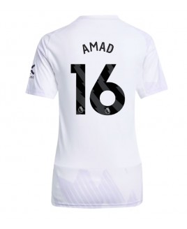 Günstige Manchester United Amad Diallo #16 Auswärtstrikot Damen 2025-26 Kurzarm